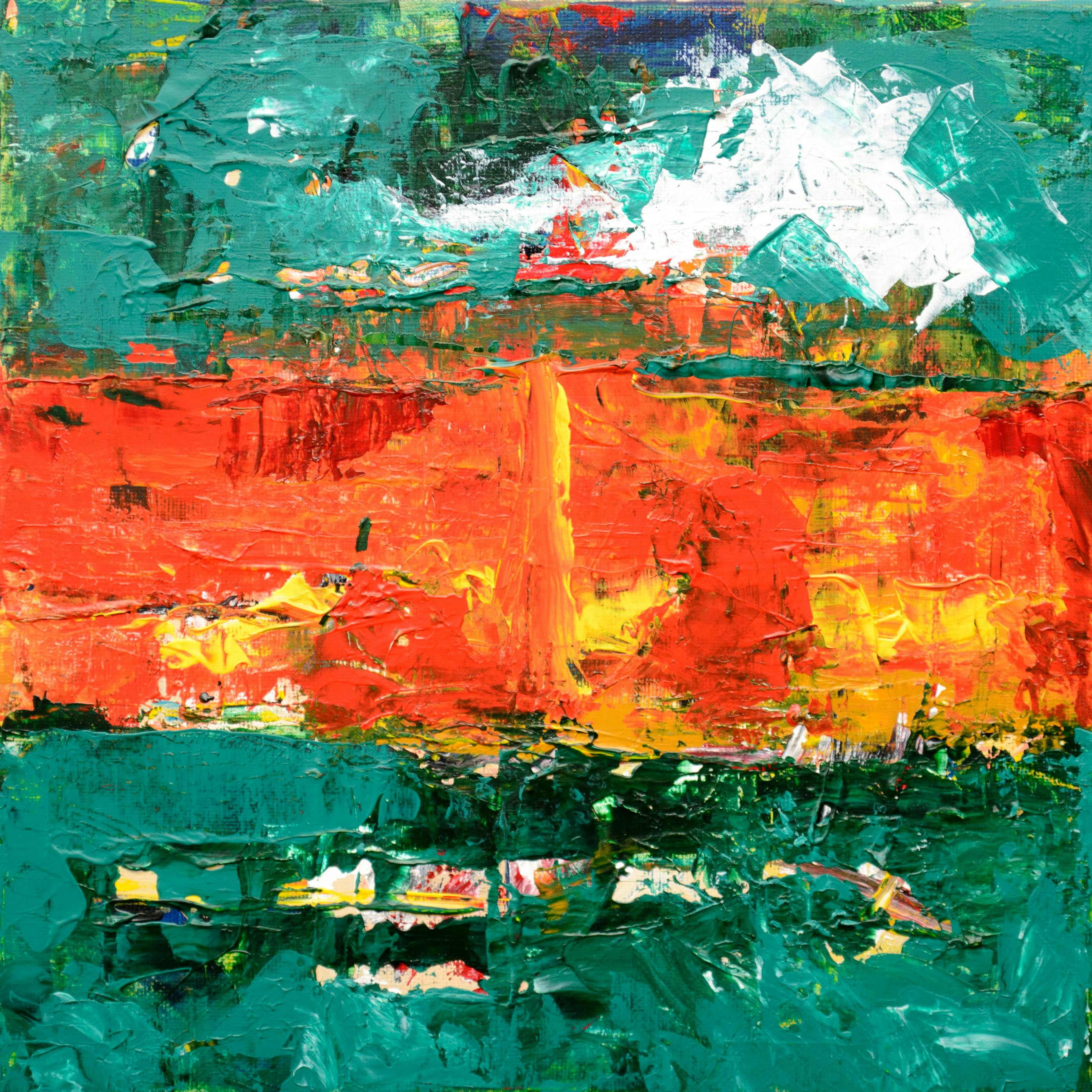Using Colour to Create Texture in Abstract Art - Birdy & Bright