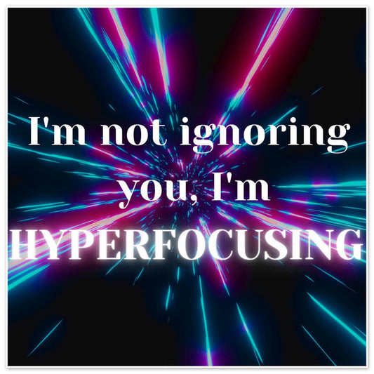 'Hyperfocusing' Giclée Poster Print Birdy & Bright 14.00 GBP